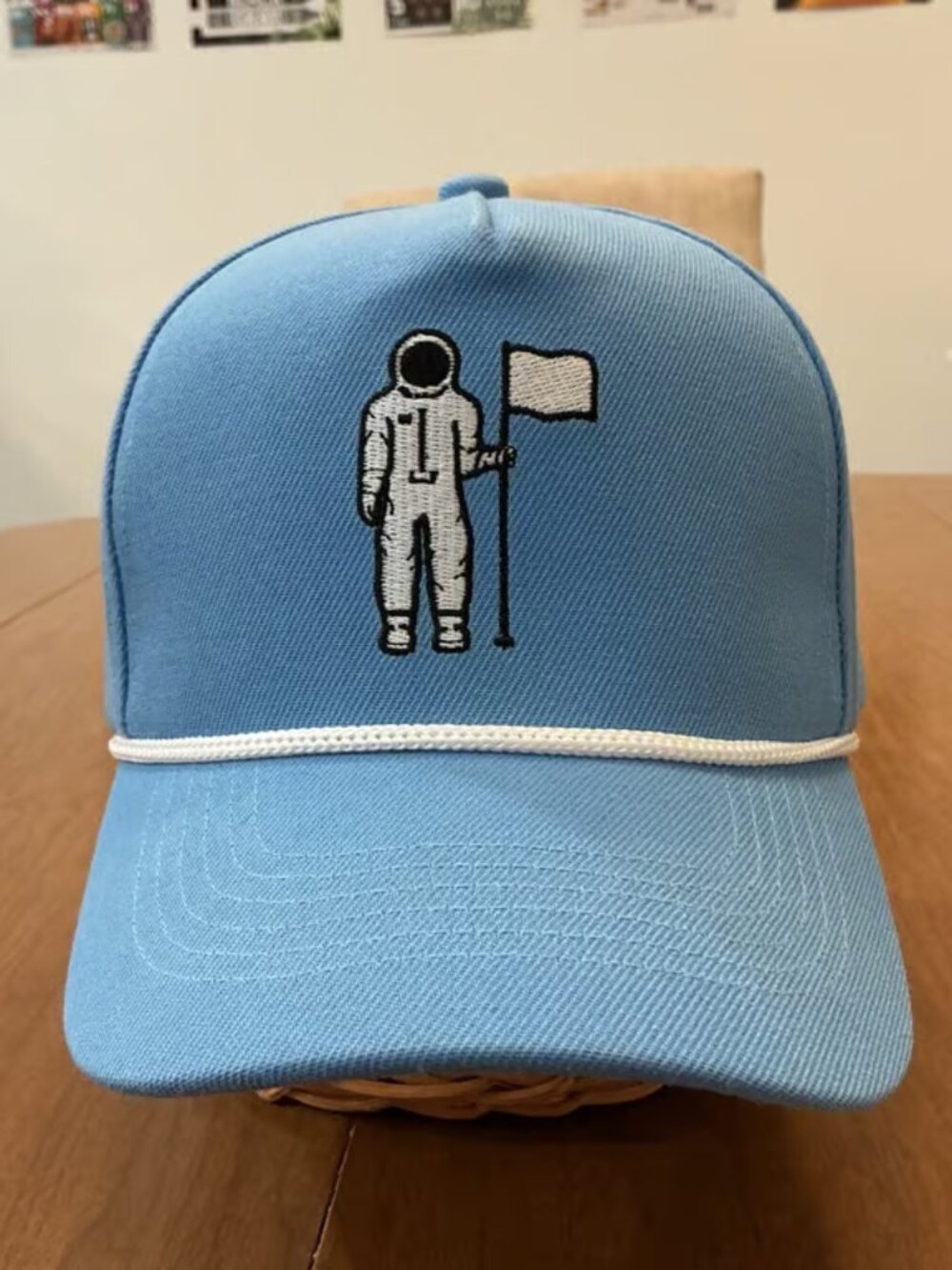 Getaway Golf Collection Hat Mens OSFA Light Blue Astronaut Rope Snapback Cap